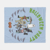 Spooky Halloween Party Fleece Deken (Voorkant (Horizontaal))