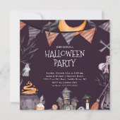 Spooky Halloween Party Invitation Kaart (Voorkant)