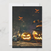 Spooky Halloween Party Invitation Kaart (Achterkant)
