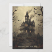 Spooky Halloween Party Invitation Kaart (Achterkant)