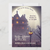 Spooky Halloween Party Invitation Kaart (Achterkant)