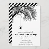 Spooky Halloween Party Invitation Kaart (Voorkant / Achterkant)