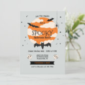 Spooky Halloween Party Kaart (Staand voorkant)