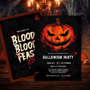 Spooky Halloween Party Kaart