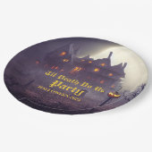 Spooky Halloween Party Papieren Bordje (Gekanteld)