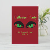Spooky Halloween Party-uitnodigingen Kaart (Staand voorkant)