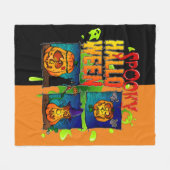 Spooky Halloween Polaire Dekking Fleece Deken (Voorkant (Horizontaal))