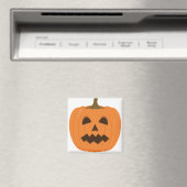 Spooky Halloween pompoen gezicht. Cute Jack-o'-Lan Magneet (Insitu (Vaatwasser))