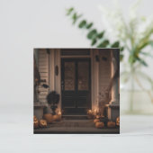 Spooky Halloween Porch Decor met Jack-o'-Lanterns (Staand voorkant)