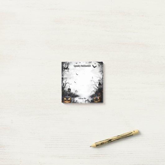 Spooky Halloween Post-it® Notes (Op bureau)