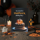 Spooky Halloween Pumpkin Cake Design - Verjaardag Kaart