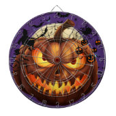 Spooky Halloween Pumpkin Dartboard Dartbord (Voorkant)