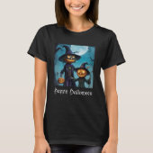 Spooky Halloween Pumpkin Duo T-shirt (Voorkant)