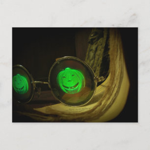 Spooky Halloween Pumpkin Hologram Spectrum Briefka Briefkaart