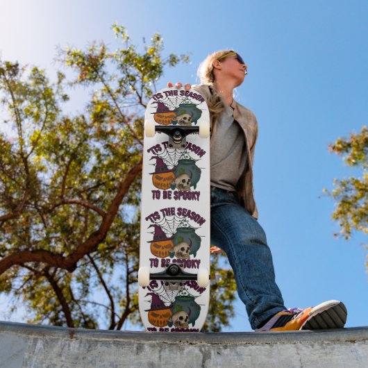 Spooky Halloween Pumpkin Skateboard (Buiten 1)