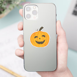 Spooky Halloween Pumpkin Sticker