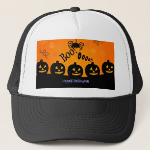 Spooky Halloween Pumpkins Jack-o-Lantern Trucker Pet