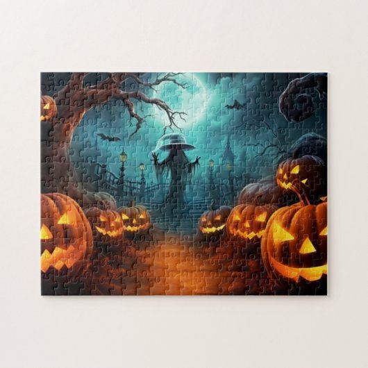 Spooky Halloween Puzzle Legpuzzel (Horizontaal)