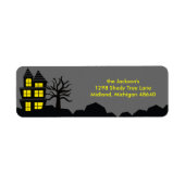 Spooky Halloween Return Address Labels (Voorkant)