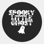 Spooky Halloween Ronde Sticker (Voorkant)