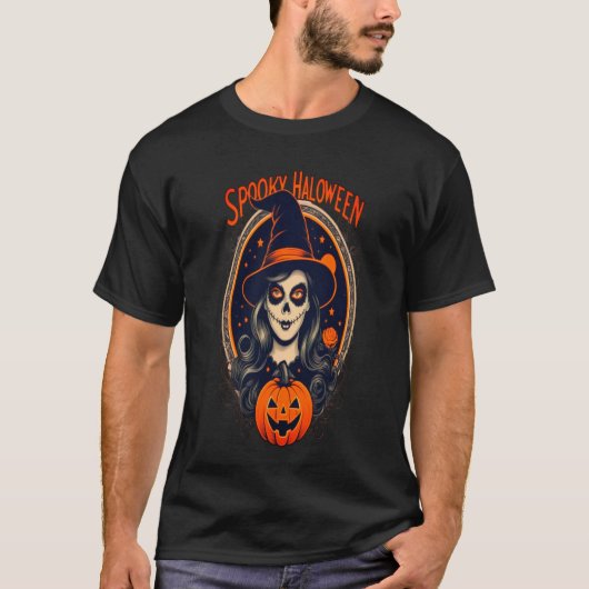 Spooky Halloween Scarecrow Tshirt (Voorkant)