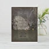 Spooky Halloween Scene Kaart (Staand voorkant)