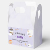 Spooky Halloween Schattige Ghost Verjaardagsfeest Bedankdoosjes (Geopend)