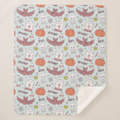 Spooky Halloween Sherpa Deken (Voorkant)