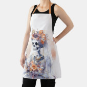 Spooky Halloween Skeleton Schort (Insitu)