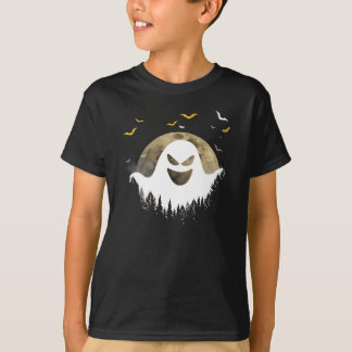 Spooky Halloween spook en vleermuizen T-shirt