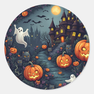 Spooky Halloween spookachtige nacht Stickers