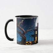 Spooky Halloween spookhuis Mok met Volle Maan (Links)