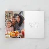 Spooky Halloween spookhuis vleermuizen pompoenen f Kaart (Binnen)