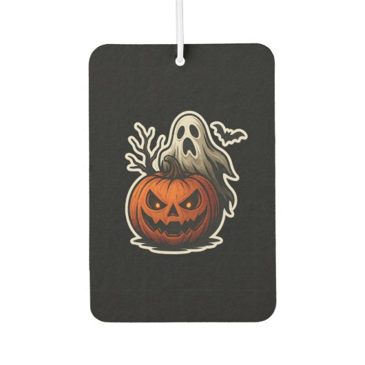 Spooky Halloween Sticker Luchtverfrisser (Voorkant)