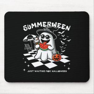 Spooky Halloween Summer Vibes Pumpkin Ghost T-shir Muismat