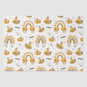 Spooky Halloween symbolen patroon Tissuepapier
