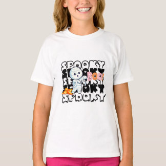 Spooky Halloween T-Shirt - Schattigee mummie, grim