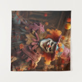 Spooky Halloween Tapestry Wandkleed (Voorkant (horizontaal))