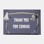 Spooky Halloween "Thank You" Typografie Deurmat (Voorkant)