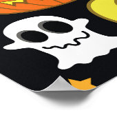 Spooky Halloween: thema achtergrond ontwerp. Poster (Hoek)