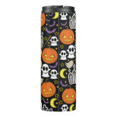 Spooky Halloween: thema achtergrond ontwerp. Thermosbeker (Achterkant)