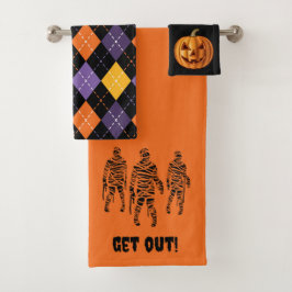 Spooky Halloween thema badkamer Bad Handdoek