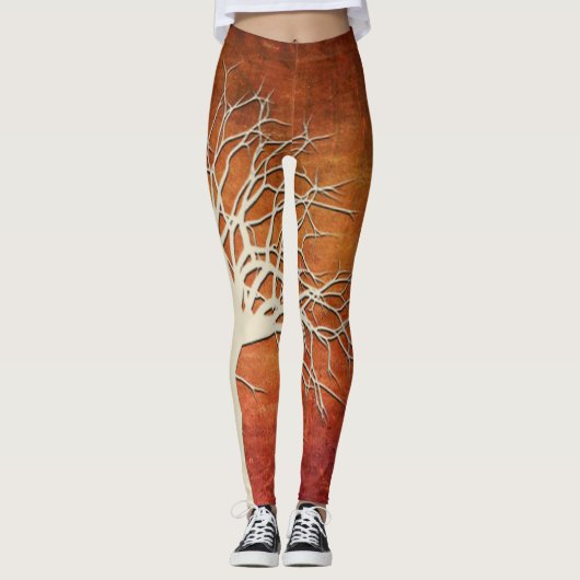 Spooky Halloween Tree Leggings (Voorkant)