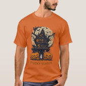 Spooky Halloween Treehouse Mannen T-Shirt (Voorkant)
