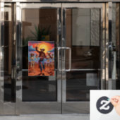 Spooky Halloween venster Cling Raamsticker (Kantoordeur)