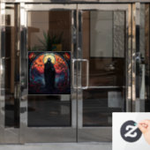 Spooky Halloween venster Cling Raamsticker (Kantoordeur)