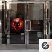 Spooky Halloween venster Cling Raamsticker (Kantoordeur)