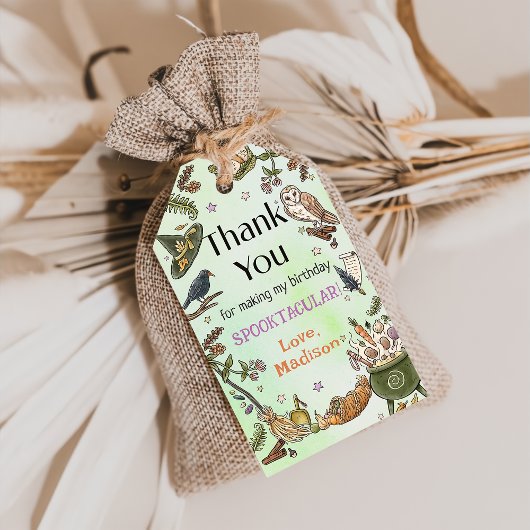 Spooky Halloween Verjaardag Bedankt Gift Labels Cadeaulabel