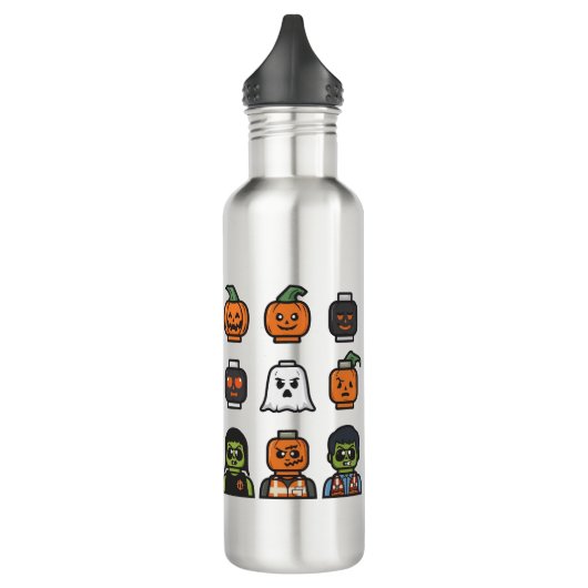 Spooky Halloween Water Bottle Design Waterfles (Links)