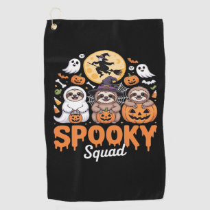 Spooky Halloween Witch Funny Horror Sloths Essenti Golfhanddoek
